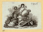 Musicians and symbols of music.