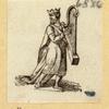 Musicians and symbols of music.