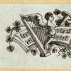 Violins, harps, lutes, and symbols of music.