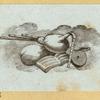 Violins, harps, lutes, and symbols of music.