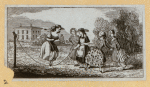 Young men and women at play.
