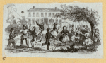 Young men and women at play.