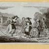 Young men and women at play.