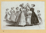 Young men and women at play.