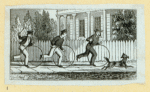 Young men and women at play.