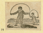 Young men and women at play.