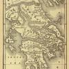 Maps of Greece and comparative diagram of the world's mountain ranges.