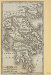 Maps of Greece and comparative diagram of the world's mountain ranges.