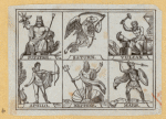 Mythological and zodiacal symbols and signs.