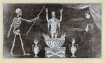 Allegorical image and menacing beast.