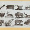 Animals and symbols.