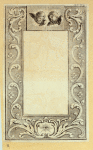 Pages with decorative borders featuring classical scrolling foliage, urns, eagles, flowers, and cherubim.