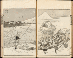 Fuji in a winter wind. Blockcutters: Egawa Sentarô (left), Beikichi (right)