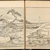 Artist drawing Mt. Fuji. Blockcutters: Kosetsu (left), Wasuke (right).