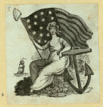 Symbolic devices with such themes as military strength and patriotism.