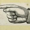 Buildings and hands.