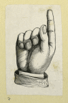Buildings and hands.