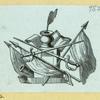 Symbolic devices featuring anchors and strong arm and hammer.