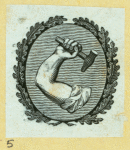 Symbolic devices featuring anchors and strong arm and hammer.