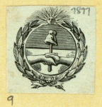 Symbolic devices featuring anchors and strong arm and hammer.