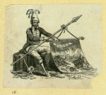 Symbolic devices featuring anchors and strong arm and hammer.