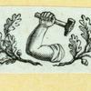 Symbolic devices featuring anchors and strong arm and hammer.