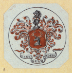 Heraldic shields.