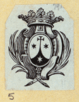Heraldic shields.