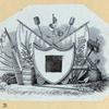 Heraldic shields and devices.