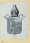 Heraldic shields and devices.