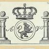 Heraldic shields and devices.