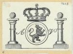 Heraldic shields and devices.