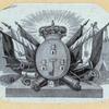 Heraldic shields and devices.