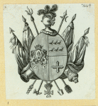 Heraldic shields.