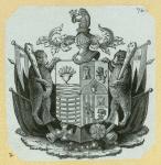Heraldic shields.