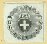 Heraldic shields.