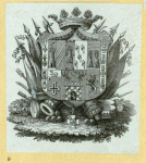 Heraldic shields.
