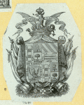 Heraldic shields.