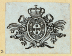 Heraldic shields.