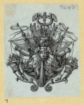 Heraldic shields.
