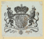 Heraldic shields.