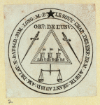 Seals and shields with such themes as the military.
