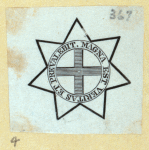 Seals and shields with such themes as the military.