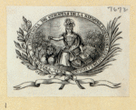 Shields and allegorical imagery.