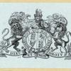 Shields and allegorical imagery.