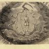 Shields and allegorical imagery.