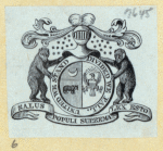 Shields and allegorical imagery.