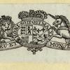 Shields and allegorical imagery.