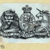 Shields and allegorical imagery.