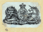 Shields and allegorical imagery.